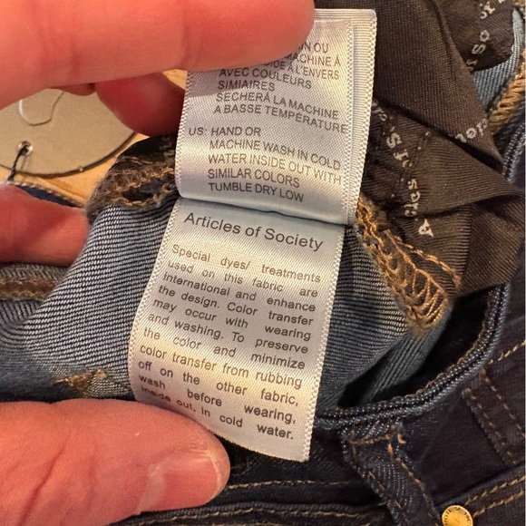 Articles of Society $45 NWT Nordstrom High-Rise Skinny Jeans 27/4 carson city - Picture 7 of 11